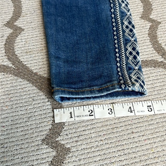 Driftwood Jackie Embroidered Skinny Jeans Womens Size 26‎ Blue - Picture 8 of 16